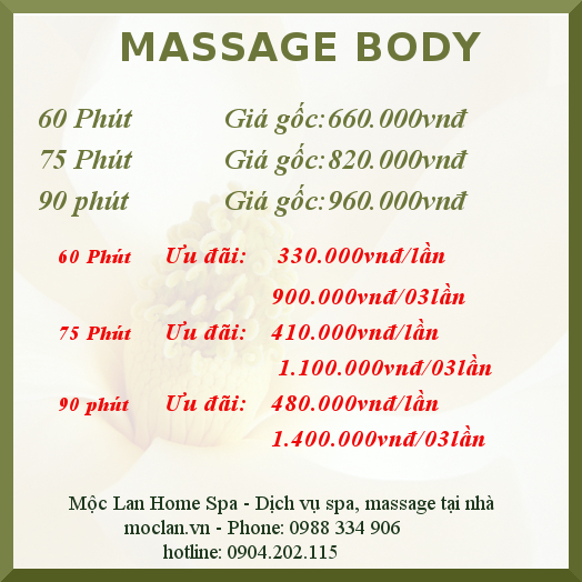 Massage body thư giãn